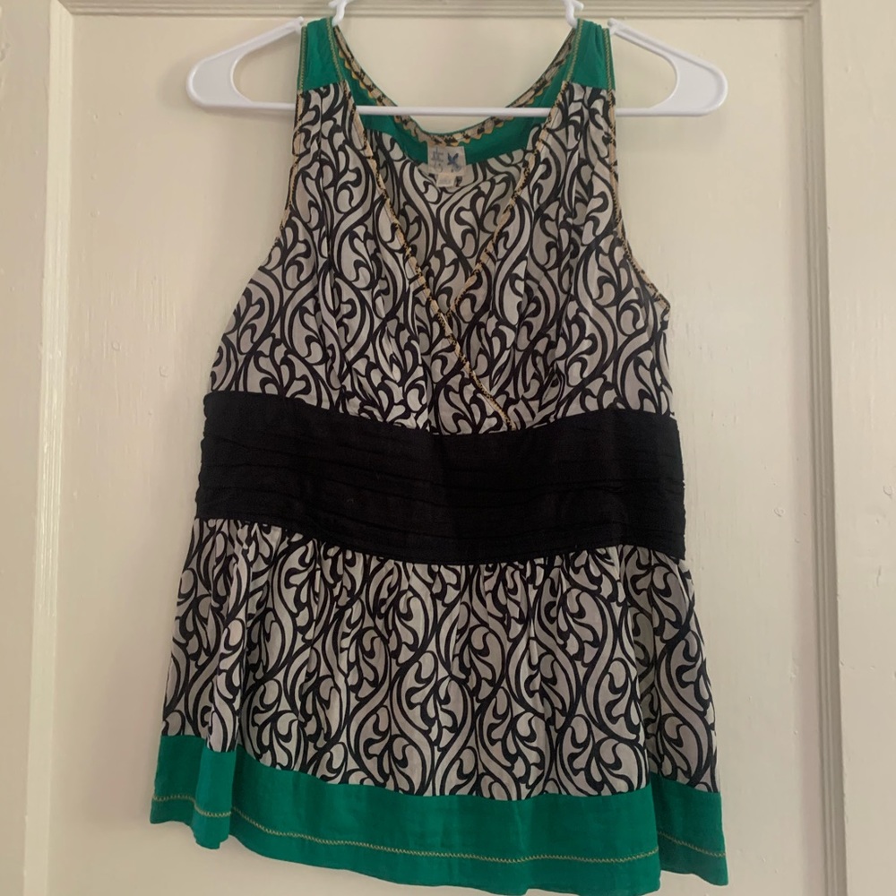 V Neck Cotton Blouse